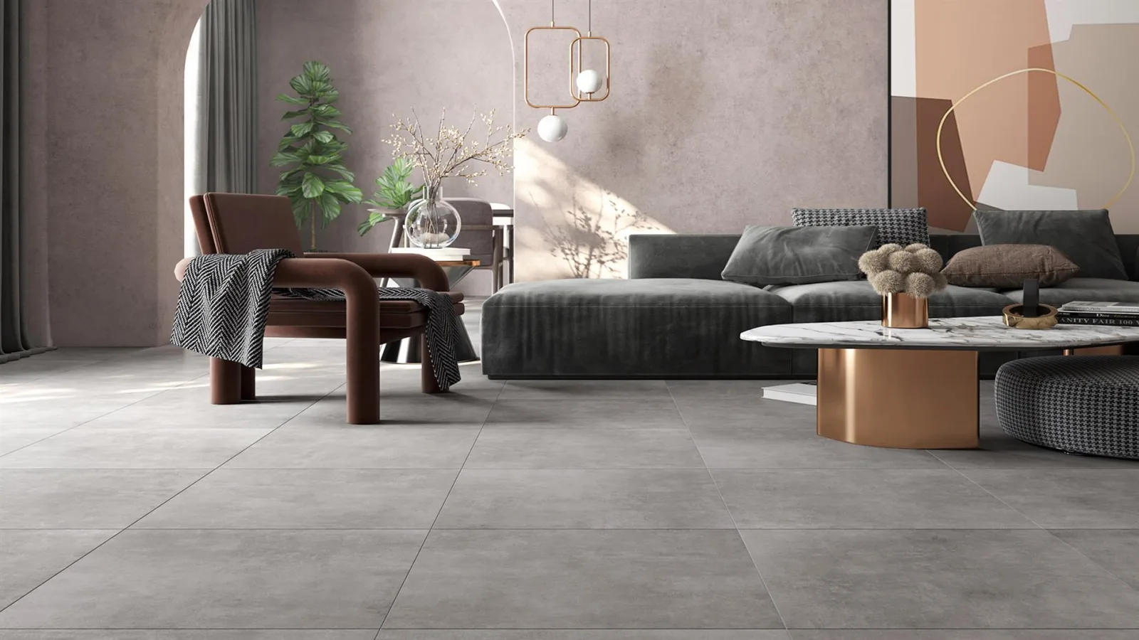 CEMENTINO Marrone 60x60 — 2