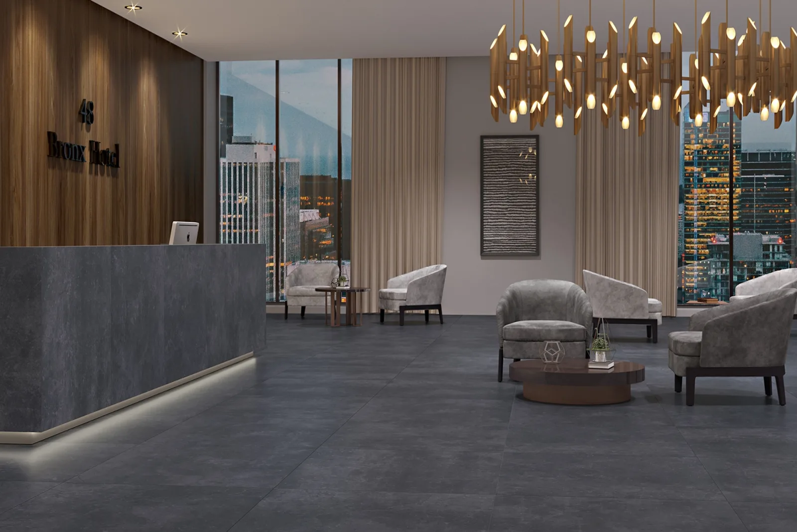 BRONX 80x80 Grey — 2