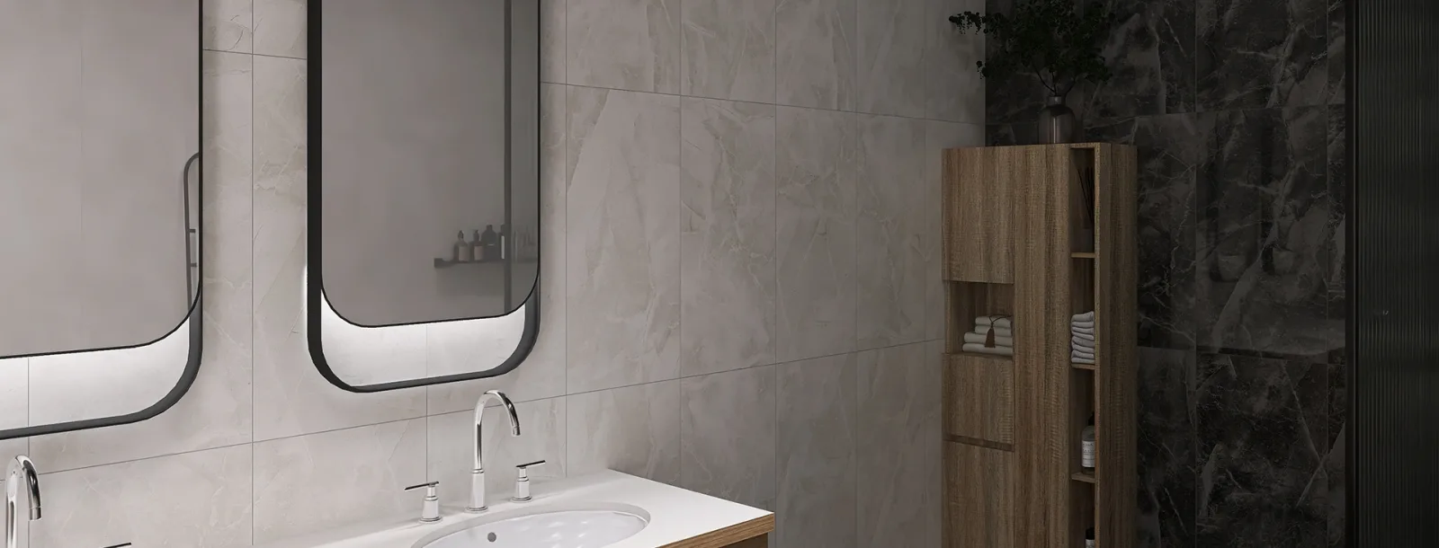 DUBLIN 40x80 White — 3