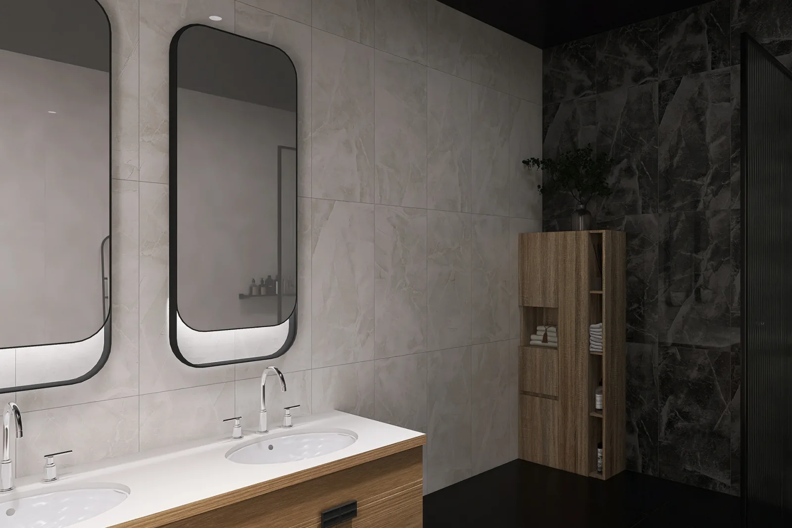 DUBLIN 40x80 White — 2