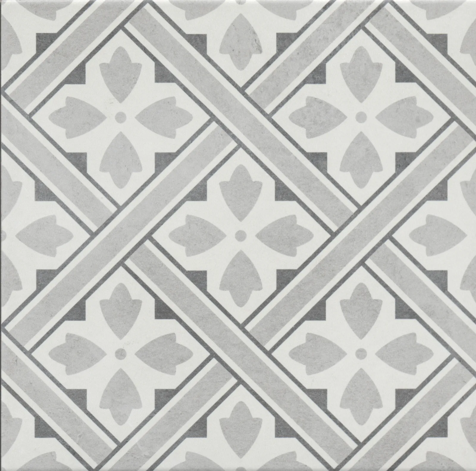 Ornament Mat Gri Geometrik Sırlı Granit — 5