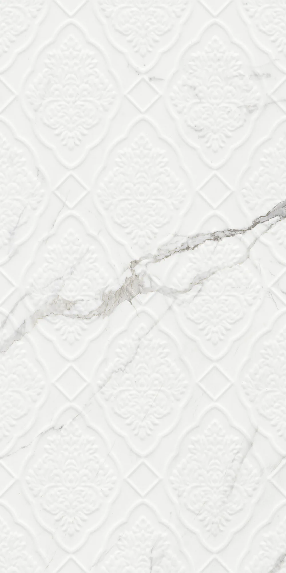 Sandra Parlak Beyaz Damask Dekor
