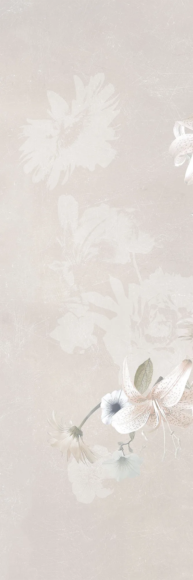 Romantica Mat Gri Rose 3 Modül Dekor