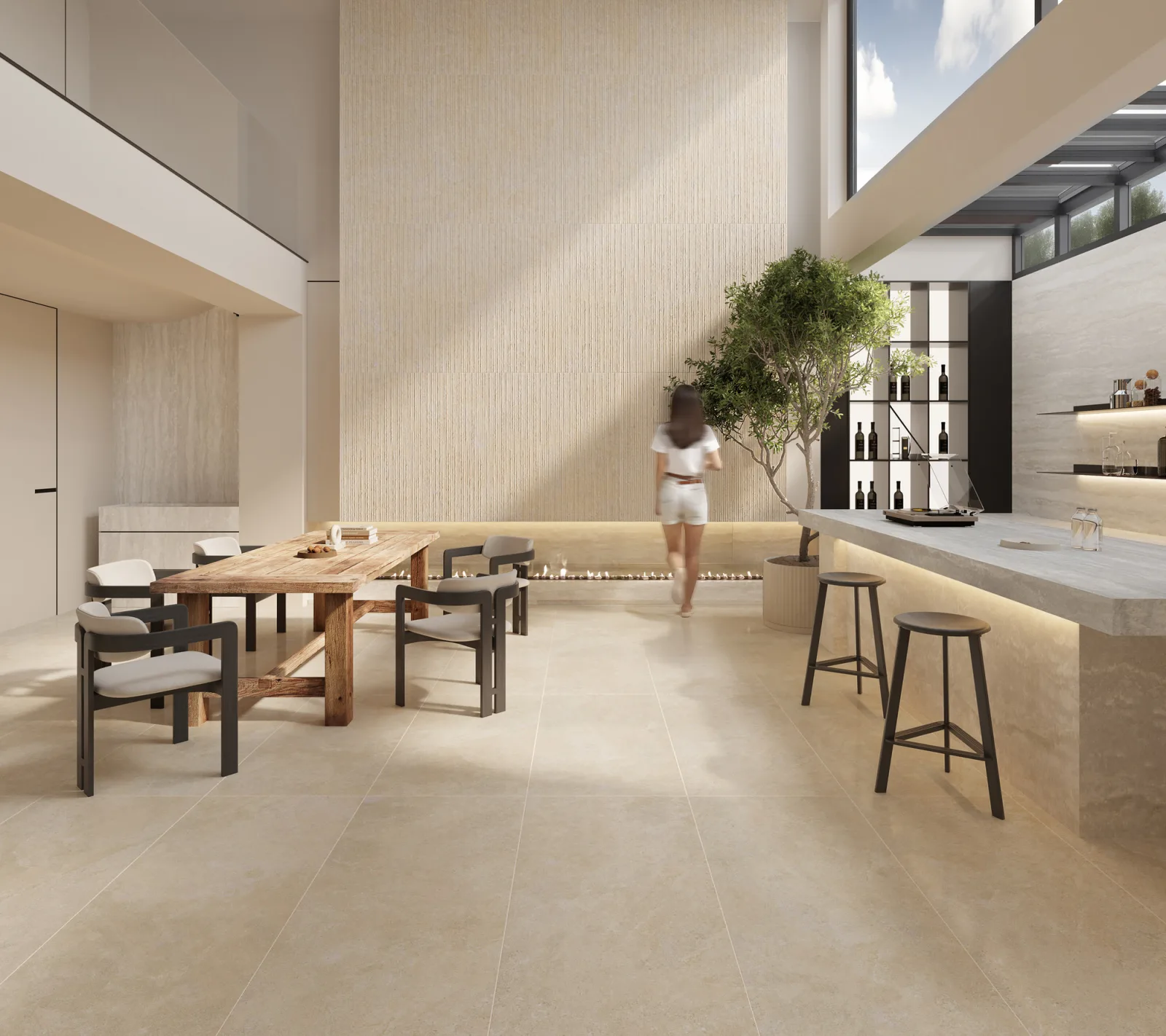 Borgogna Stone Mat Kemik Dekor — 4