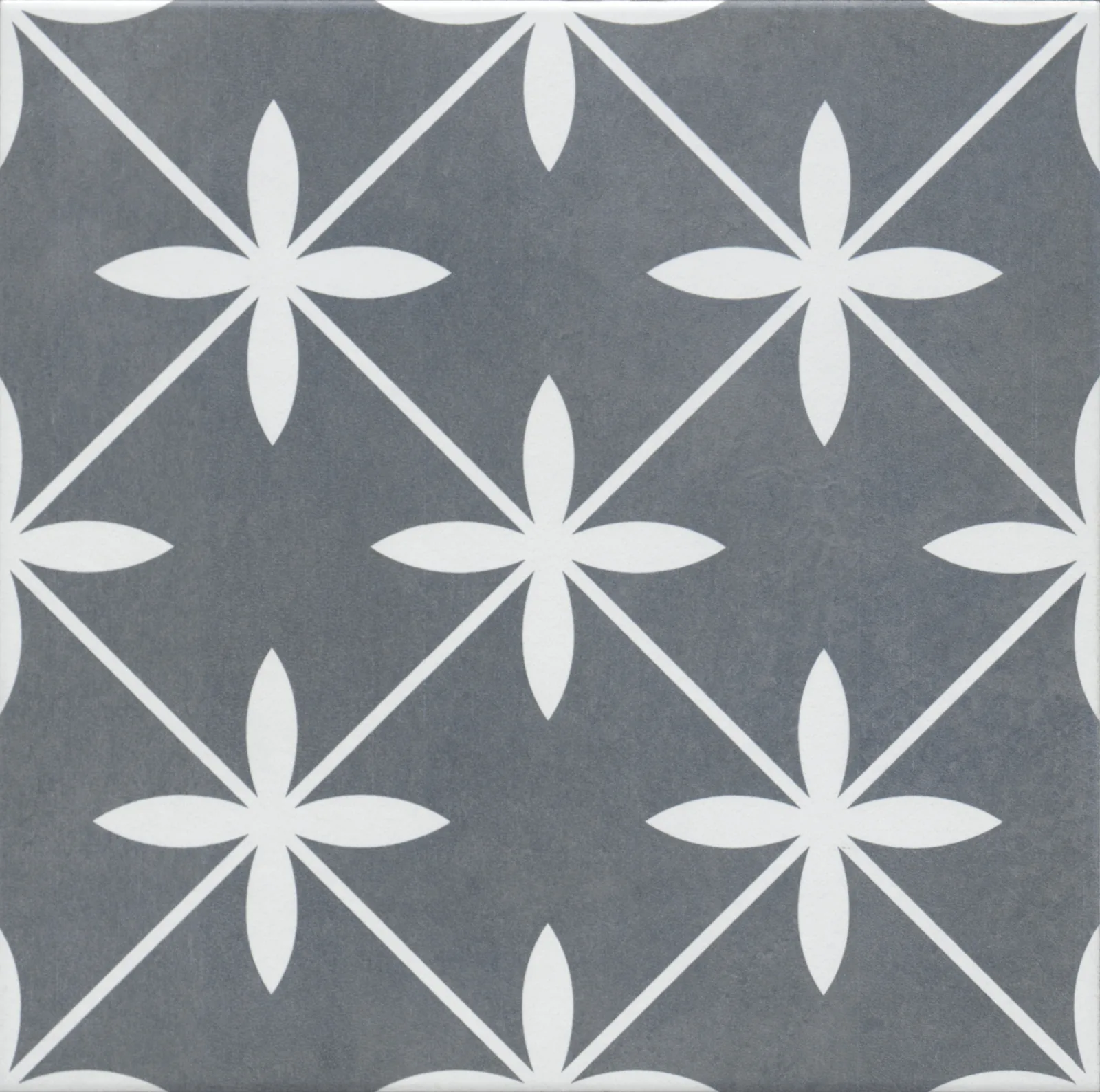 Ornament Mat Koyu Gri Multi Sırlı Granit