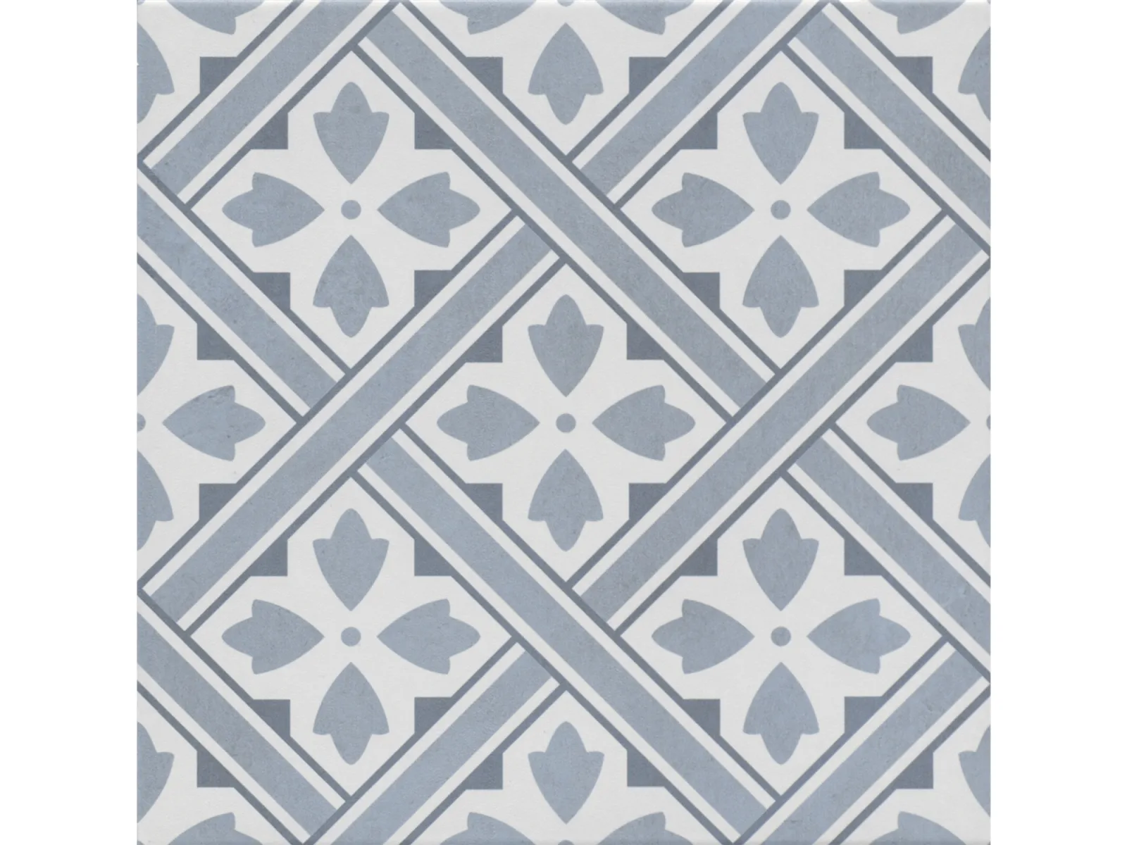 Ornament Mat Mavi Geometrik Sırlı Granit — 3