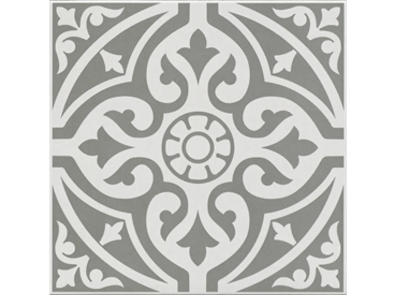 Ornament Mat Gri Klasik Sırlı Granit — 2