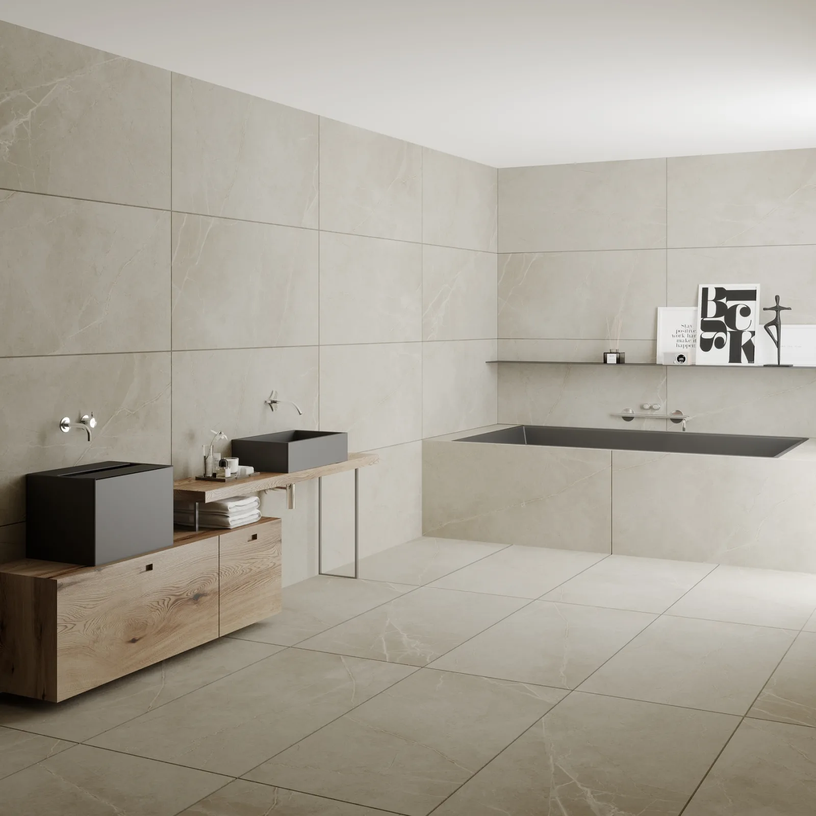 60x120 ADRIA LATTE REKTİFİYE PARLAK NANO