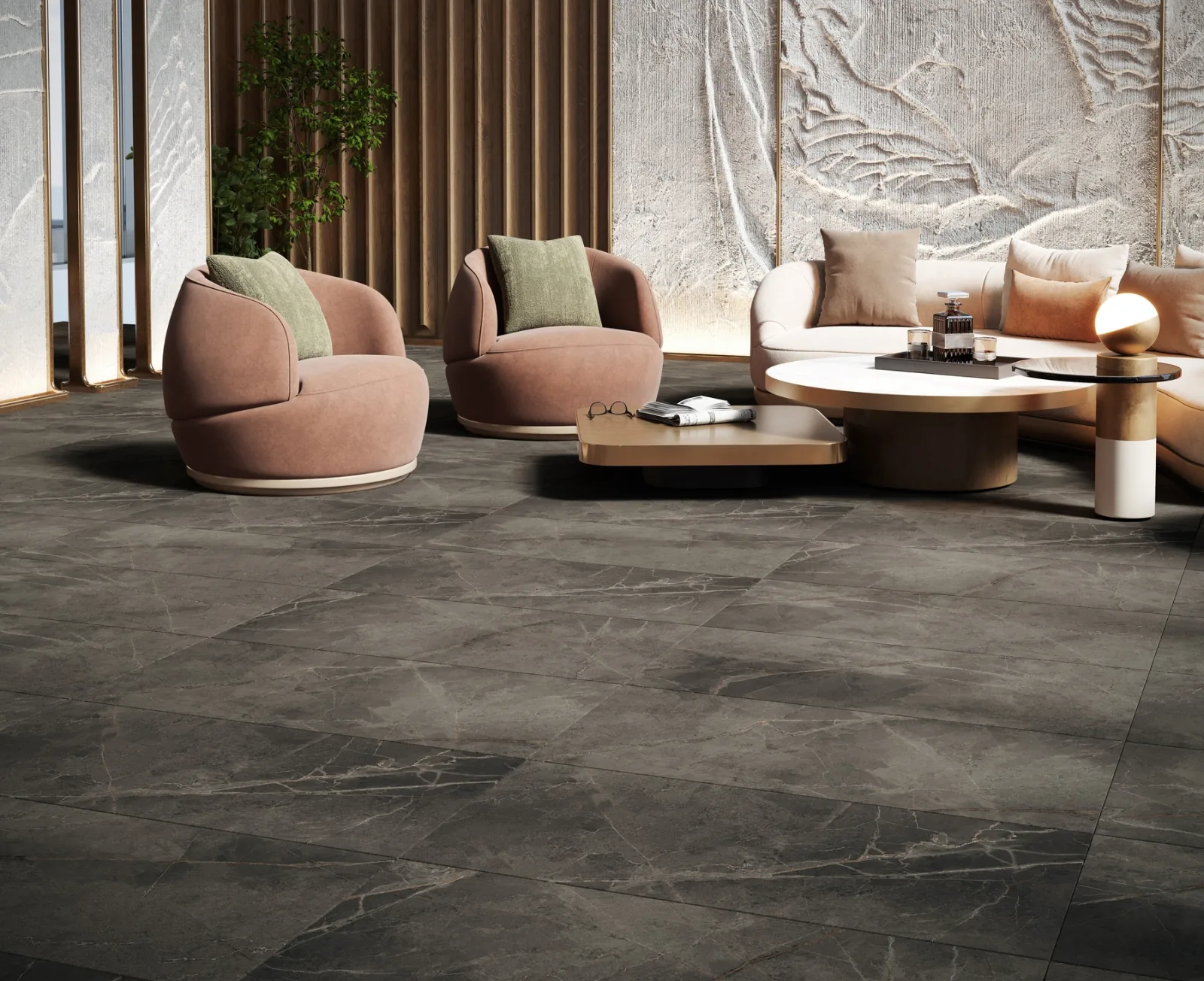60x120 ADRIA MOCHA REKTİFİYE PARLAK NANO