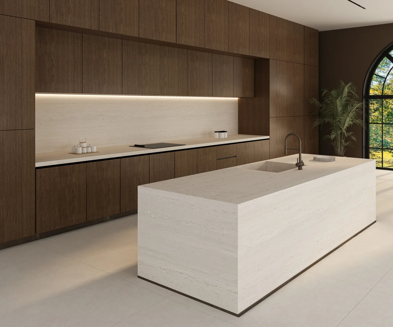 163x323 TRAVERTINE FİLDİŞİ MAT 12 MM — 2