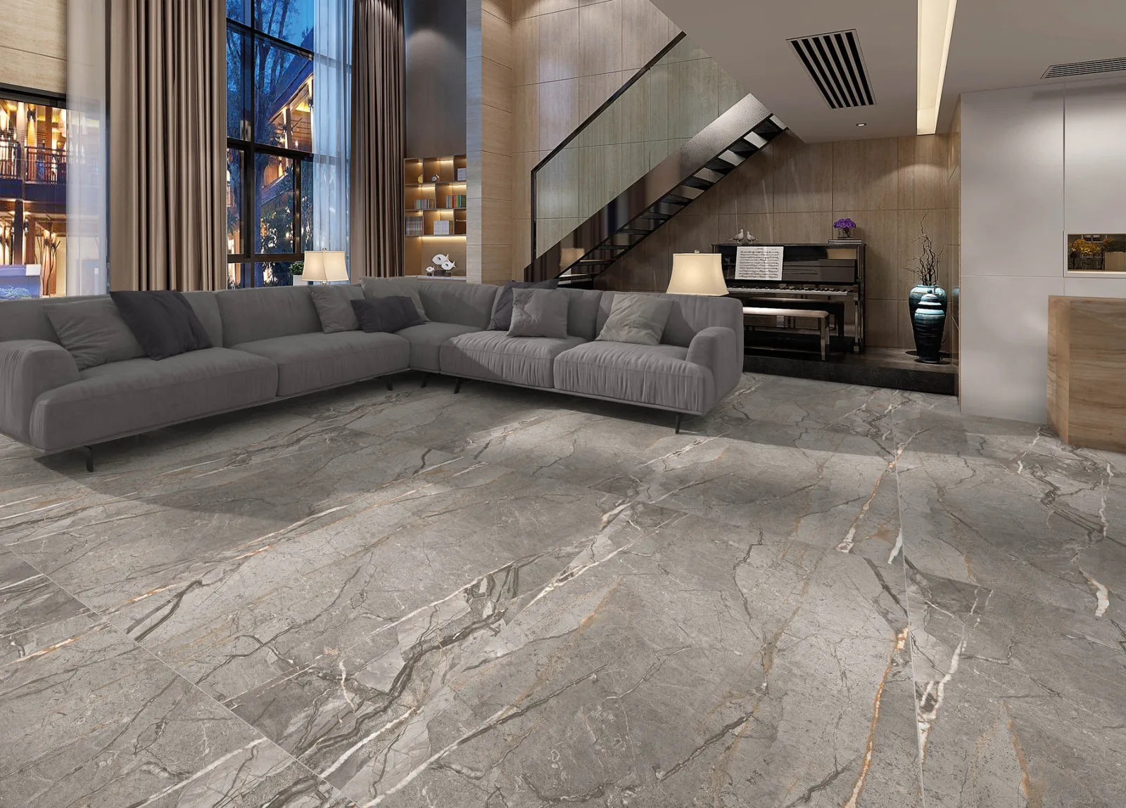 120x240 SIERRA GRİ REKTİFİYE