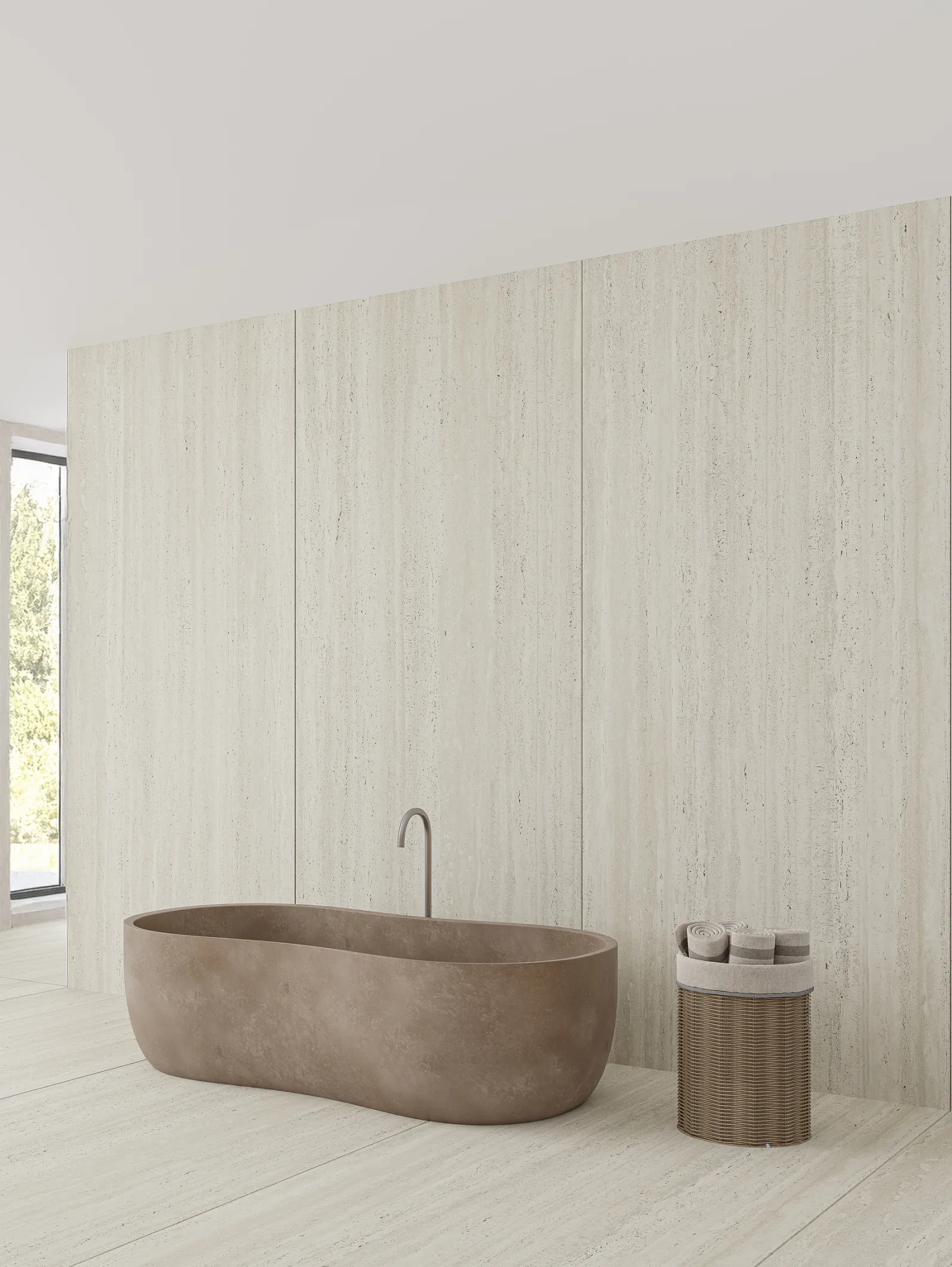 120x280 TRAVERTINE FİLDİŞİ 6 MM REKTİFİYE — 2