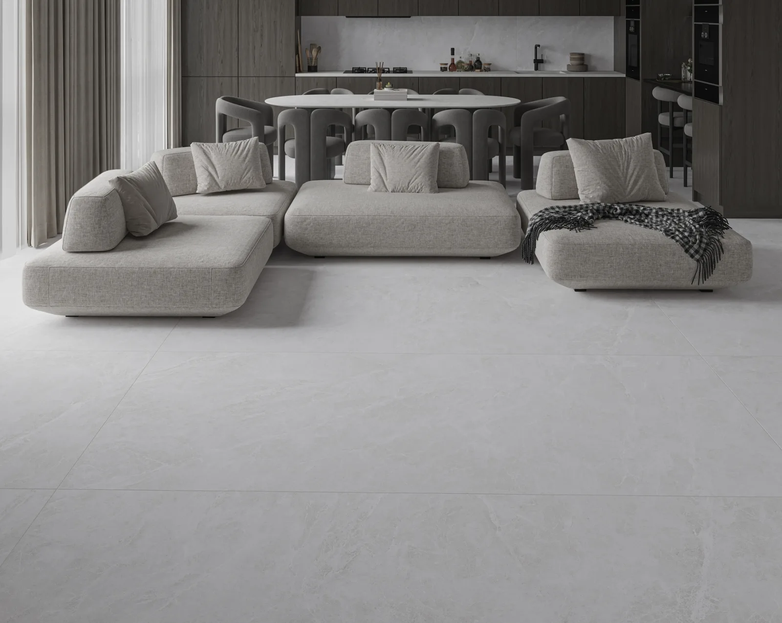 120x240 SWAN GRİ REKTİFİYE PARLAK NANO