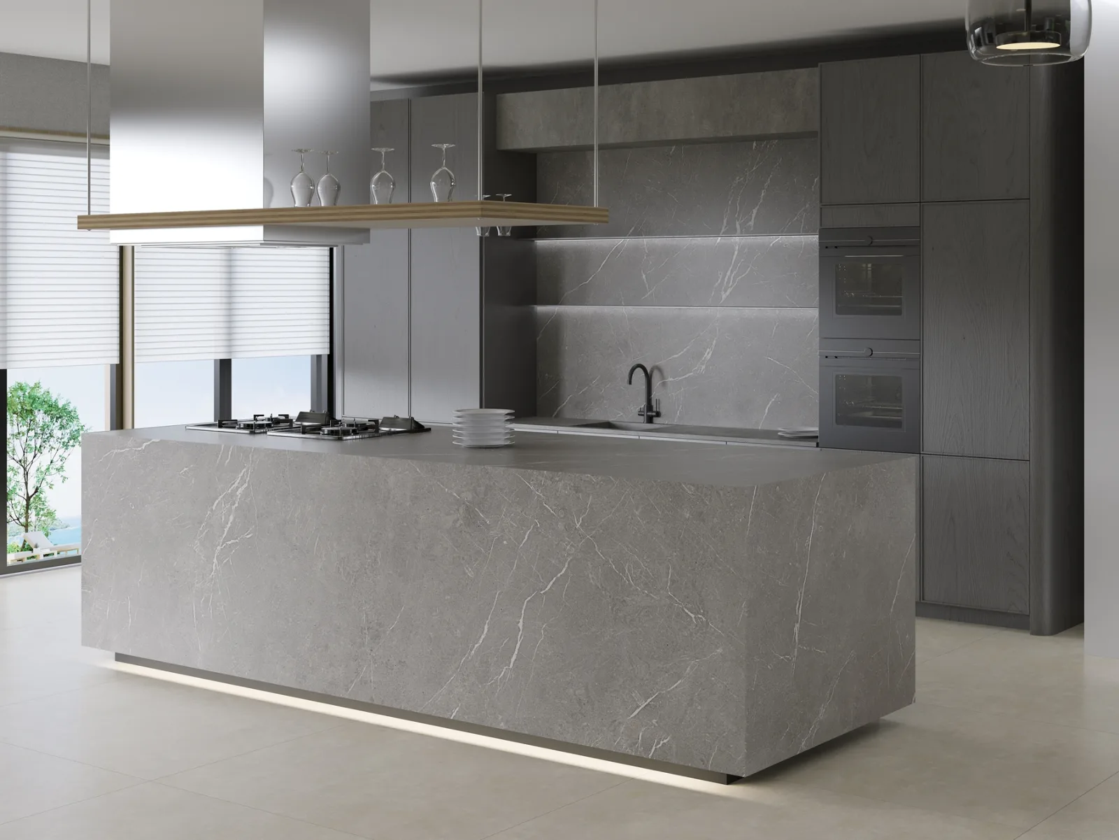 163x323 ARUNA GRİ MAT 12 MM — 2