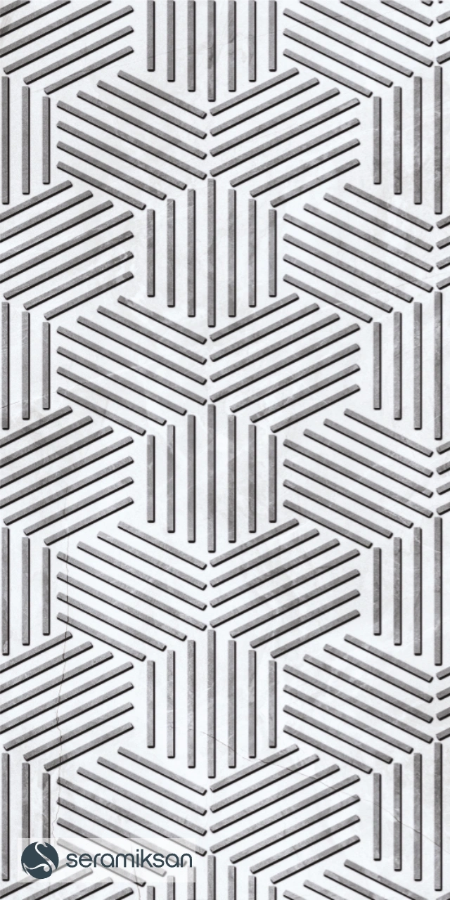 30*60 ZEUS HEXAGONEL SILVER MOTİF