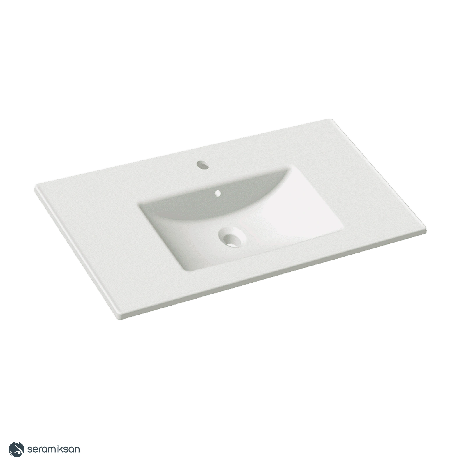 LUNA MAT BEYAZ FLAT LAVABO 100 CM MOBILYA GEÇMELI