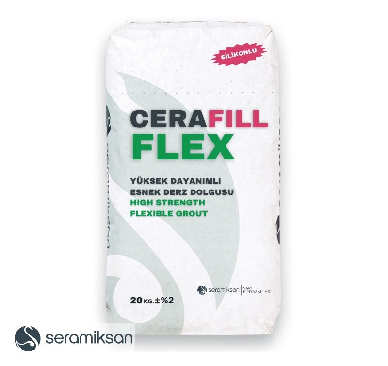 CERAFILL FLEX SILIKONLU KAYRAK GRI DERZ DOLGU 20KG