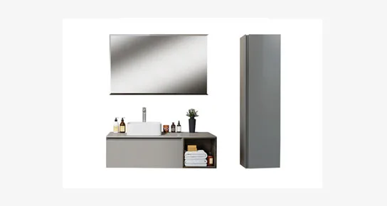 NEPTUN  BANYO DOLABI SET 115 CM LK MAT VOLKAN GRİ