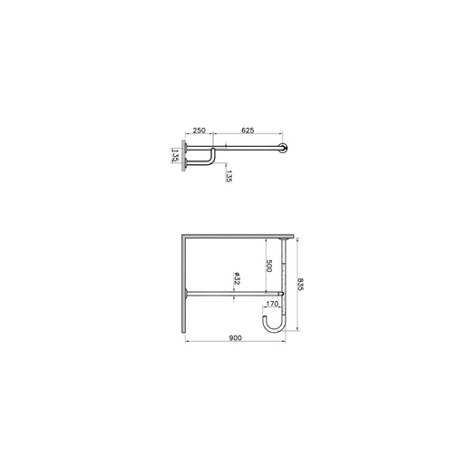 Arkitekta Duvar-Zemin Tutunma Barı — 2