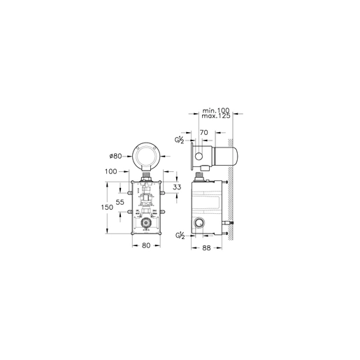 Origin Temassız Ankastre Lavabo Bataryası — 2