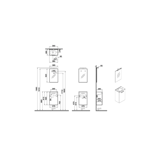 Mia Banyo Dolabı Seti — 3