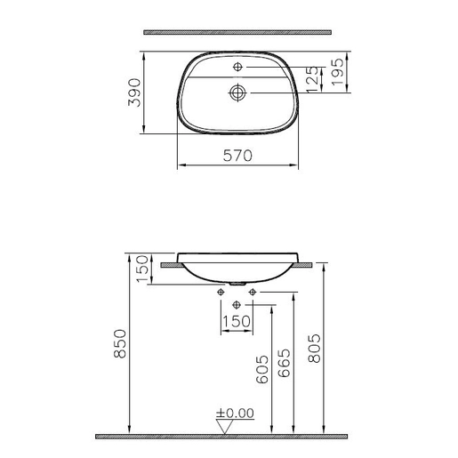 Frame Tezgahüstü Lavabo — 5