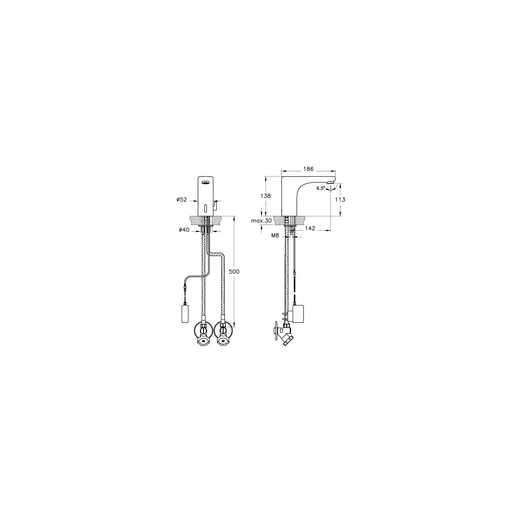 Root Round Temassız Lavabo Bataryası — 2