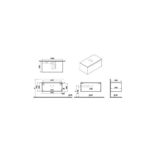 Integra Square Lavabo Dolabı — 2