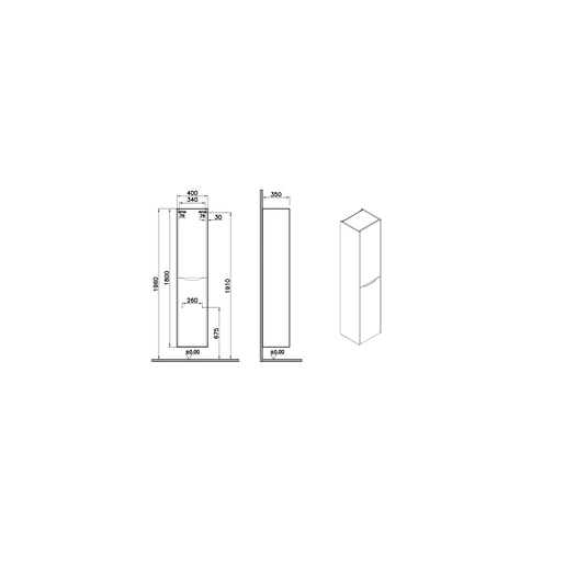 Integra Square Boy Dolabı — 2
